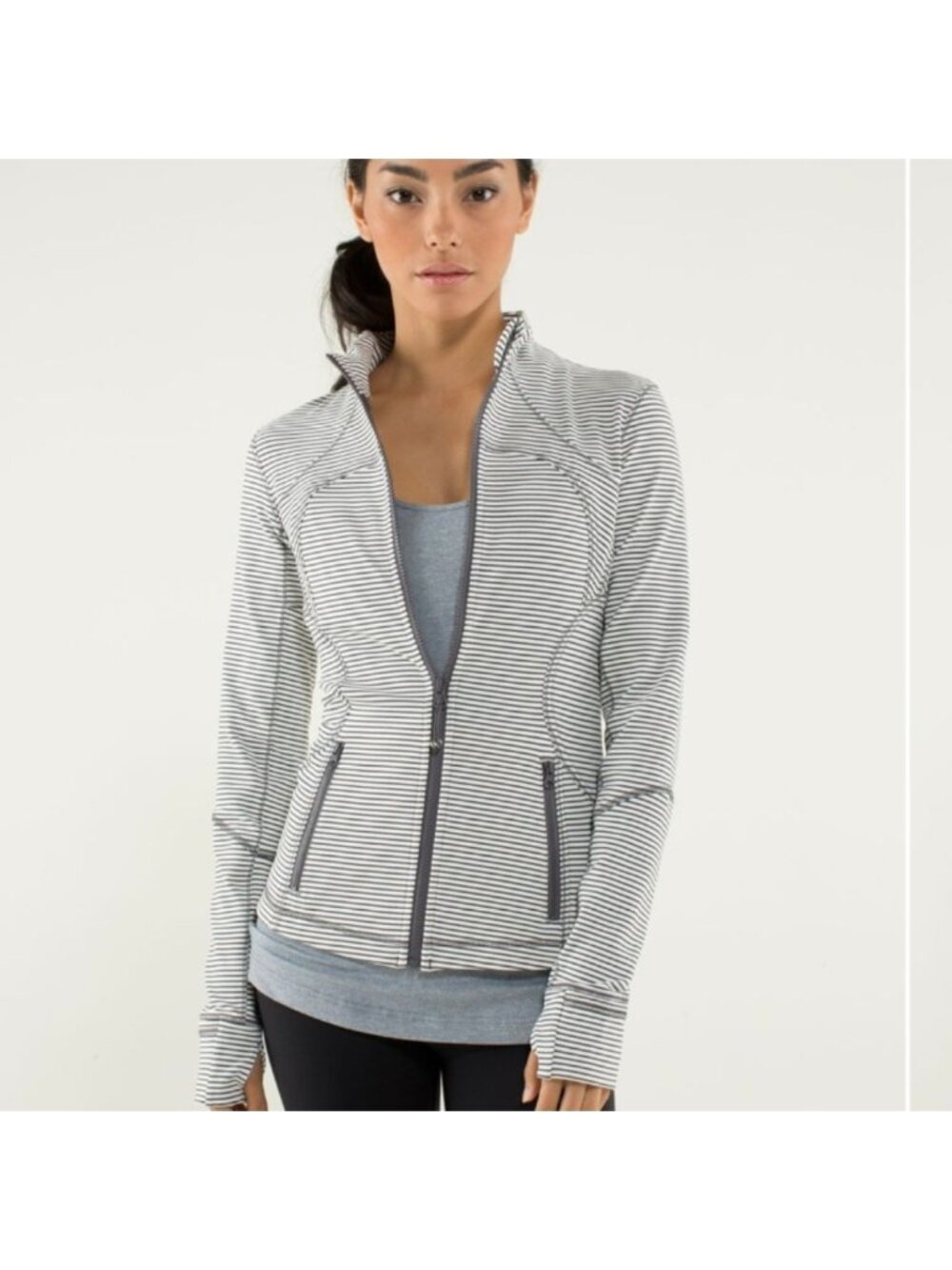 Lululemon Forme Jacket *Cuffins Hyper Stripe Angel Wing
